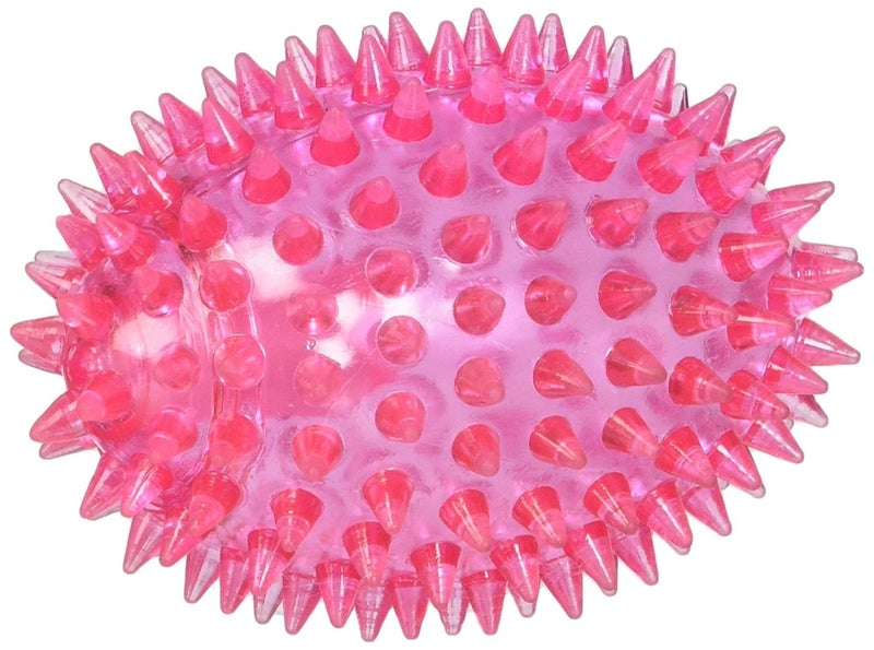 Gnawsomeâ„¢ 3.5â€ Spiky Squeaker Football Dog Toy - Small, Cleans Teeth and Promotes Good Dental and Gum Health for Your Pet, Colors will vary
